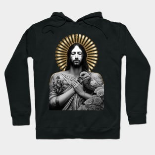 Jesus Christ with eyes closed Hoodie